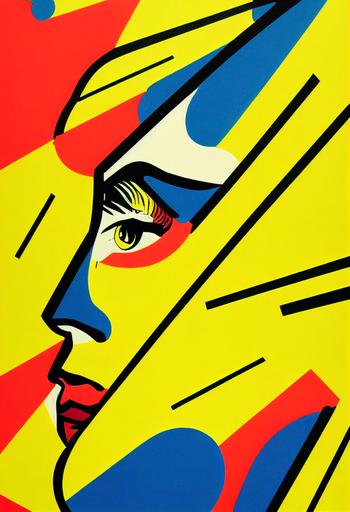 pop art poster, success and mind and the universe, by Roy Fox Lichtenstein, texture --test --ar 9:16