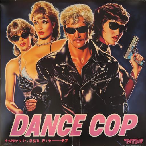 poster of the 1980s over the top action comedy movie 