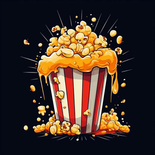 professional logo, popcorn 4k