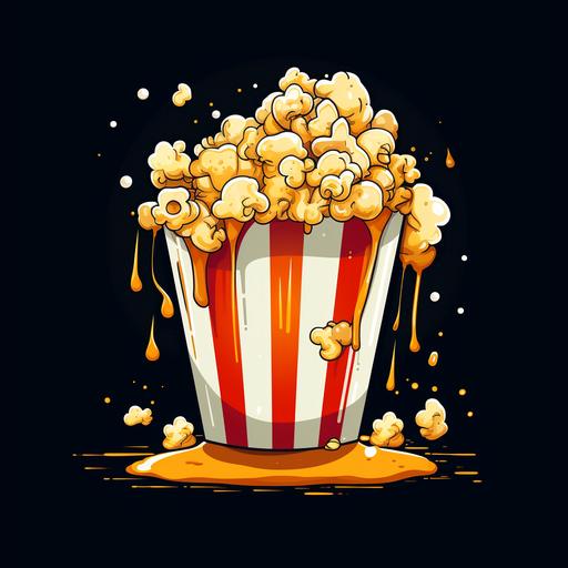 professional logo, popcorn 4k