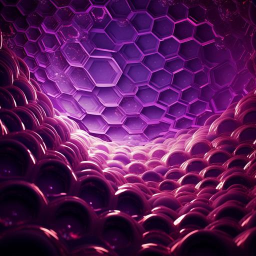 purple, bubble, honeycomb, space, wormhole