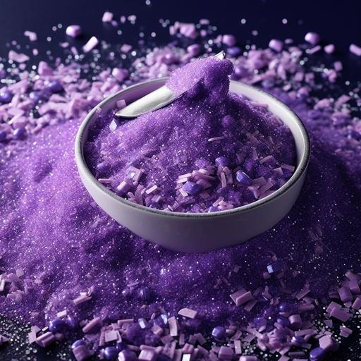 purple sprinkles sparkling