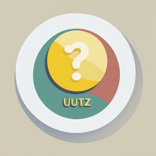 quiz icon, ui, ux, white background, without text, illustartion