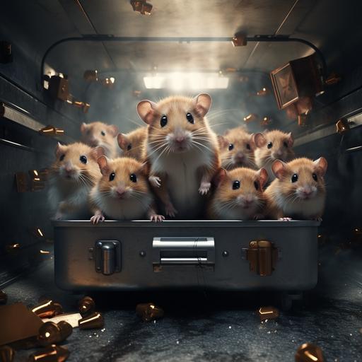 radioactive hamsters jump out of a vault case