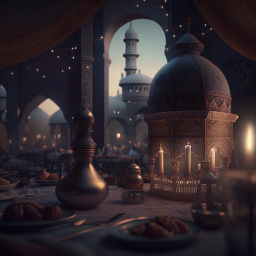 ramadan, Advertising, GI, VFX, cinematic, Hd, ultra detail, 8K