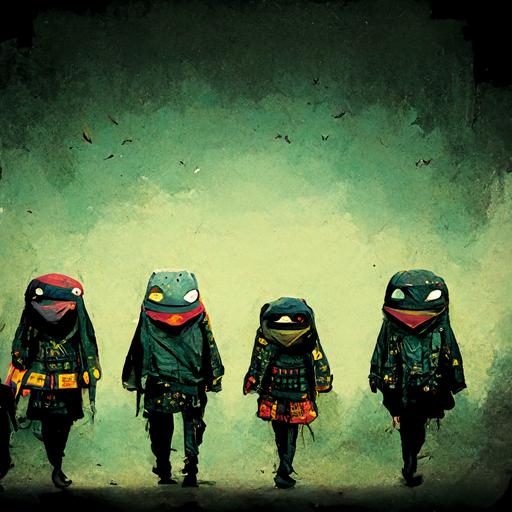 teenage mutant ninja turtles dressed emo