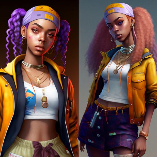 rapper megan thee staillion full body saliormoon cosplay, realistic facial features, mappa animation style, unreal engine, anime, ultra detailed, ultra defined, vibrant colors, 8k --no watermark --v 4 --q 2