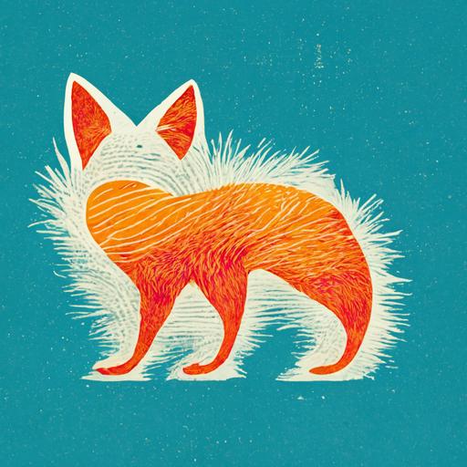 rascal foundation text logo psychadelic fox
