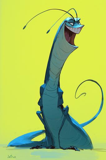 a singing cartoon nepenthes, smiling, art by Glen Keane --ar 2:3 --niji 6