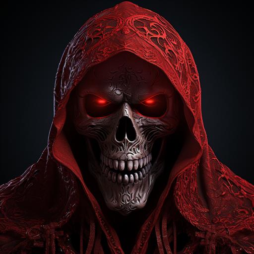 realistic grim reaper skull face high detail image high resolution high quality high contrast