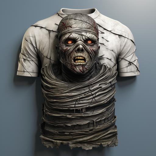 realistic mummy graphics tshirt