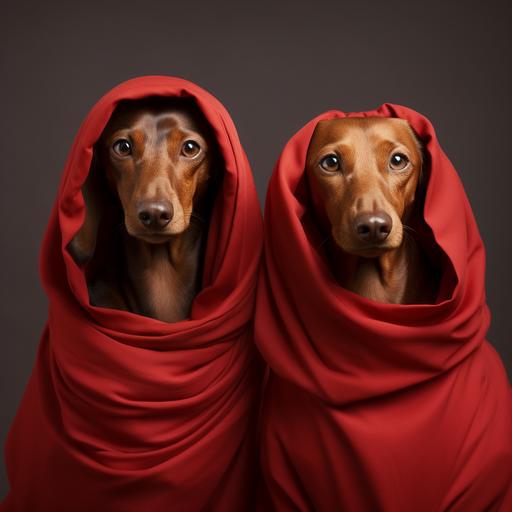 red dachshunds