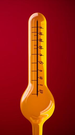 remake the image of this thermometer  Yellow background --ar 9:16 --v 5 --q 2 --s 750