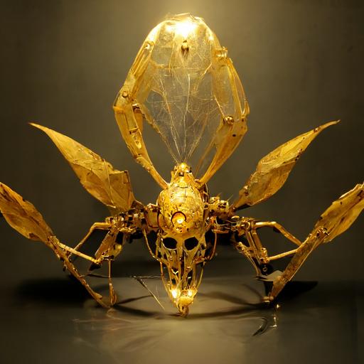 robotic golden scorpion