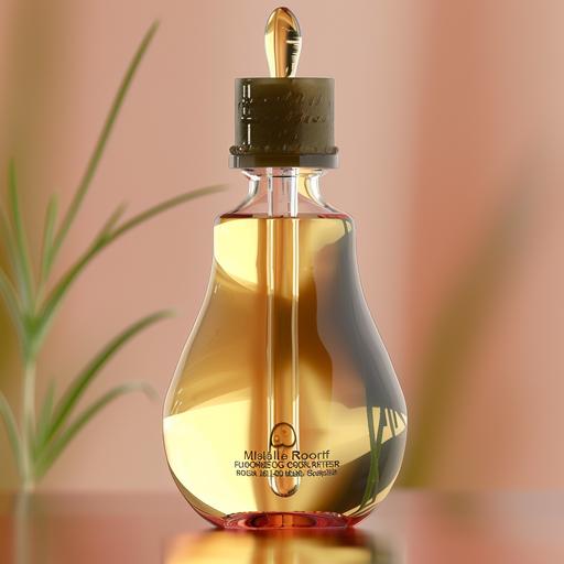 mielle hair oil drop bottle studio realistic clean 4k macro