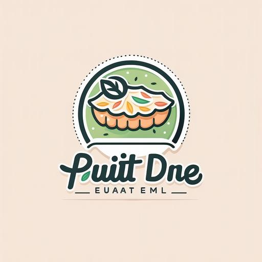 simple cute pie logo desne, flat logo without text, vector, company logo