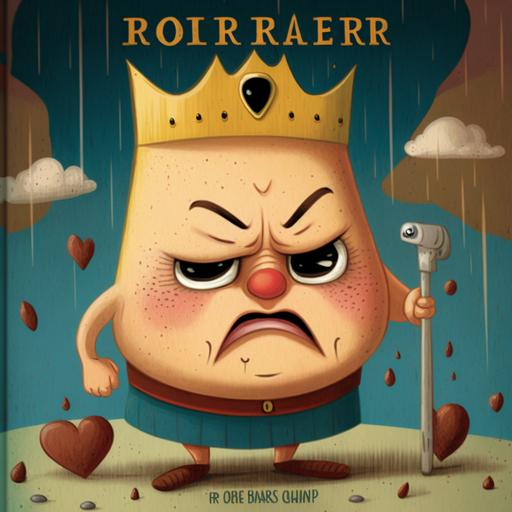 ruler of emotions cartoon image, cover book for children