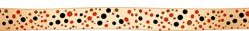 running polka dot serpentine pattern border --ar 8:1