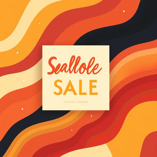 sales banner, logo, November, simple, flat textures, doodle banner, yellow orange and red mild tones