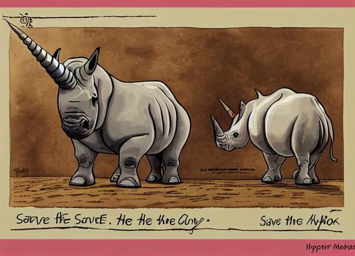 save the chubby unicorn, rhino-unicorn, --ar 7:5 --chaos 25 --upbeta --test --creative