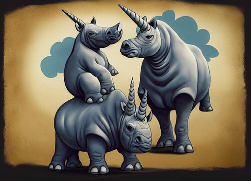 save the chubby unicorn, rhino-unicorn, --ar 7:5 --chaos 25 --upbeta --test --creative