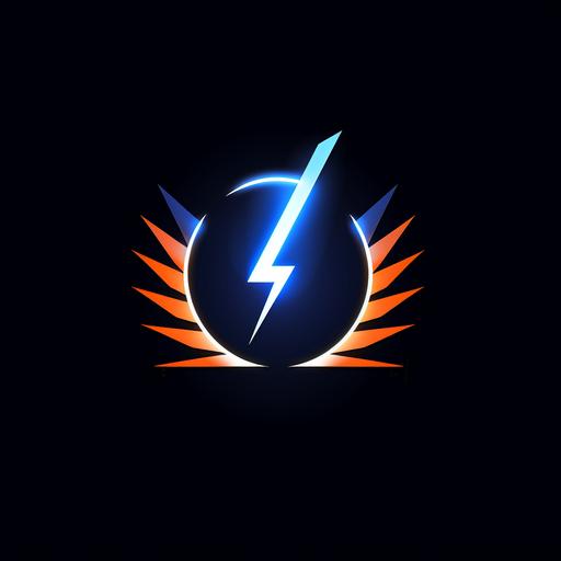 sci-fi electric plumage logo, minimal --v 5.2 --style raw