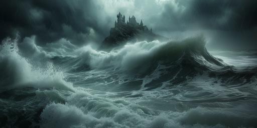 sea storm, majestic, ethereal, royal ambience, enviroment --v 6.0 --ar 2:1