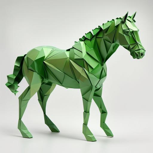 shamrock origami horse