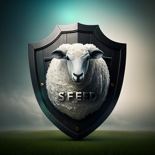 sheep shield logo 4k