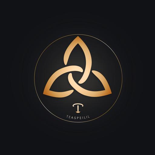 show me a clean simplistic triskele logo full hd