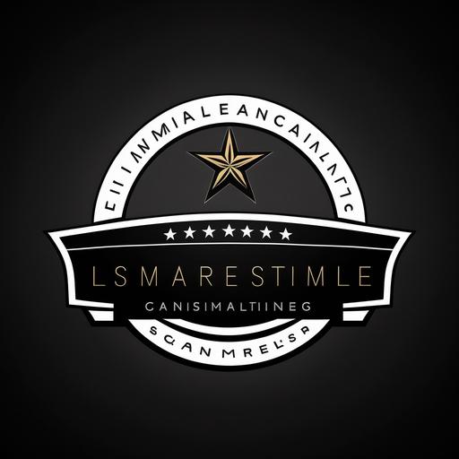simple corporate logo, Nashville Limousine car service, 3 stars