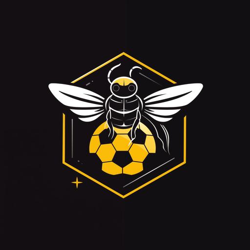 simple logo bee sports academy --v 5.0