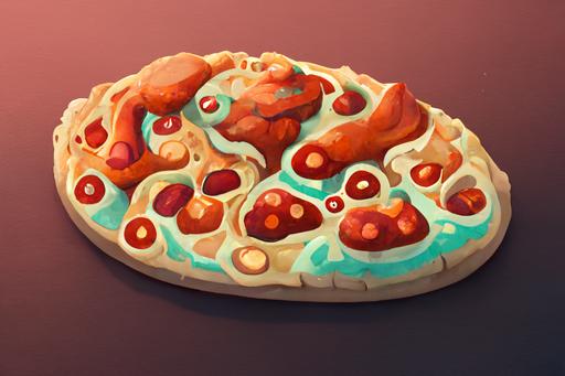 sissor pizza --ar 7:5 --uplight