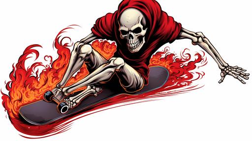 skateboard calavera mid-jump --style bbnrFWod8YrGX2sC --ar 16:9