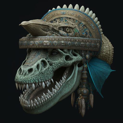 skull, alligator, aztec, underworld