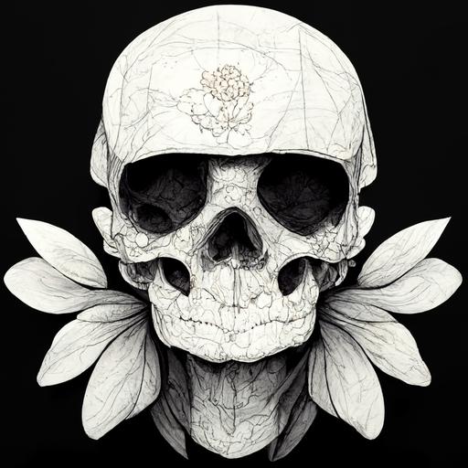 skull flower