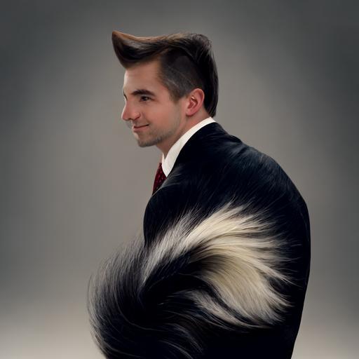 , skunk tail hair