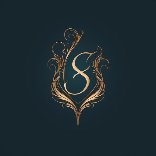 sl logo of fine and elegant lines