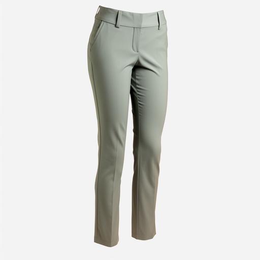 slim trousers for women in a plain background
