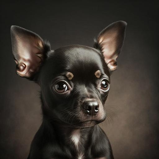 small dog, black color, kind dog,cool dog, chihuahua,pitbull,cute,begging face