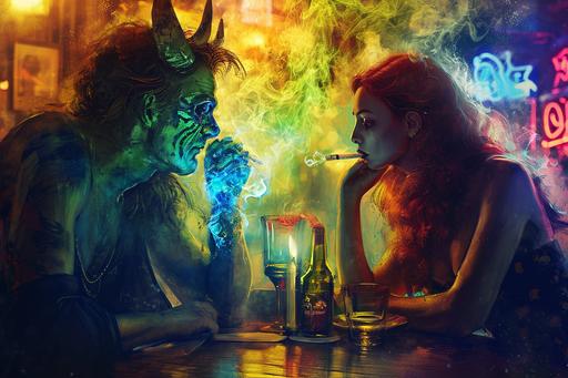 smoking the devil's letuce with a guy and a girl doen't make you bifrost --ar 3:2 --v 6.0