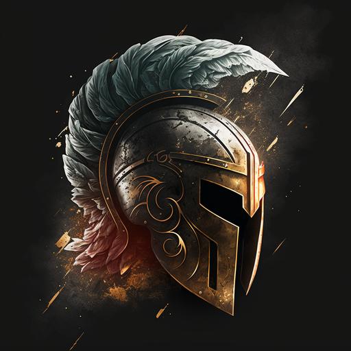spartan helmet, logo, gamer, twitch banner