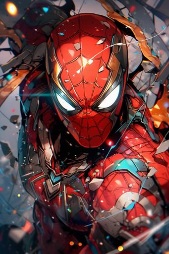 spiderman as a spartan, greek, spartan, leonidas, spear, spider web, 300, war, sparta, 8k, hyper detailed, muscle, battle scars, spiderman, --niji --ar 2:3
