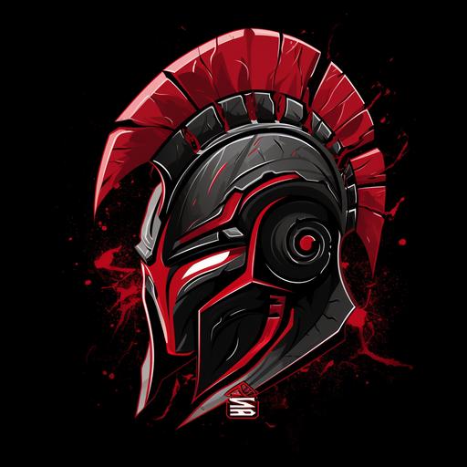 spike spartan helmet red logo