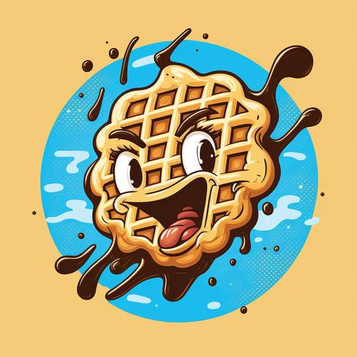 spontaneous eggo brand waffle, cartoon, avatar, character