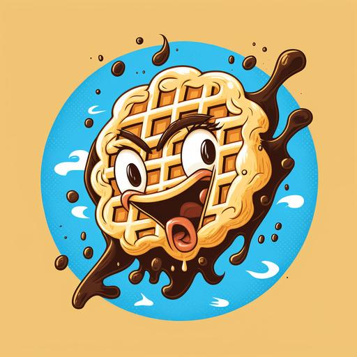 spontaneous eggo brand waffle, cartoon, avatar, character