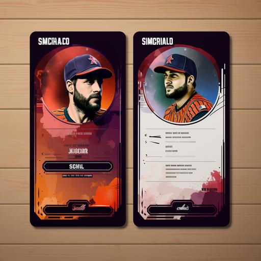 sports trading card border design template front and back modern