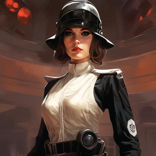 star wars, french maid, woman, space opera, footsoldier, commando, trooper, soldier woman, sole character