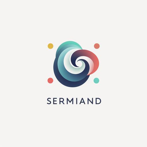 startup company logo, genius mind , freeform minimalistic only one color, vector graphic, soft and rounded forms, minimalistic, elegant