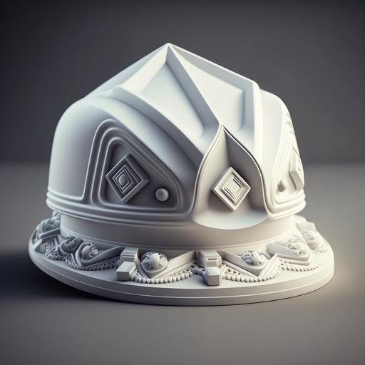 white Engineering hat, architectural , hyper realistic ,4k